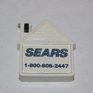 Vintage Advertising Measuring Metal Tape House Shaped SEARS